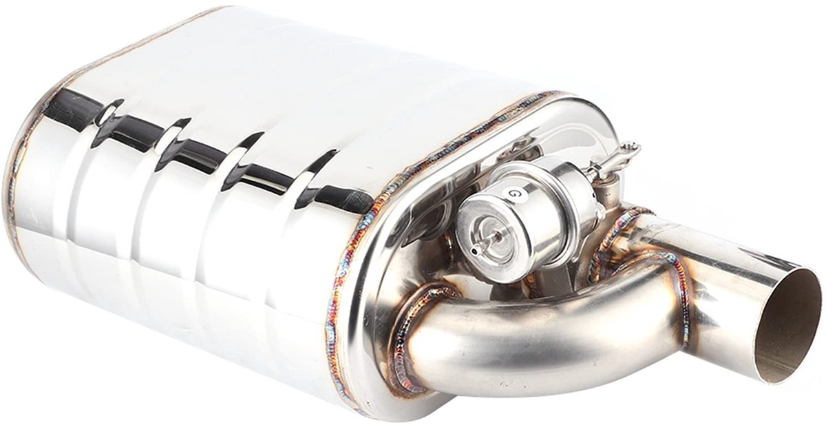 Dailygoody - Universele Auto Uitlaatklep - Roestvrijstalen Vacuum Pomp - Hoogwaardige materialen - Automatische bediening - Duurzaam en betrouwbaar - ...
