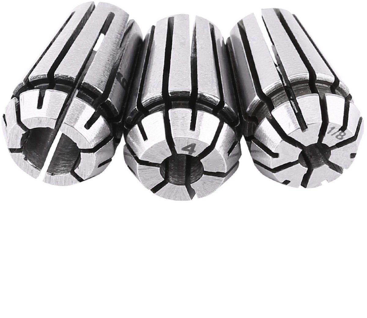 Cosensi - Dailygoody - CNC Collet Set - 3-delige Collet Tools - Voor Frees- en Draaiwerk - 4mm 6mm 1/8 inch - Precisie en Nauwkeurigheid - Geschikt voor Profess