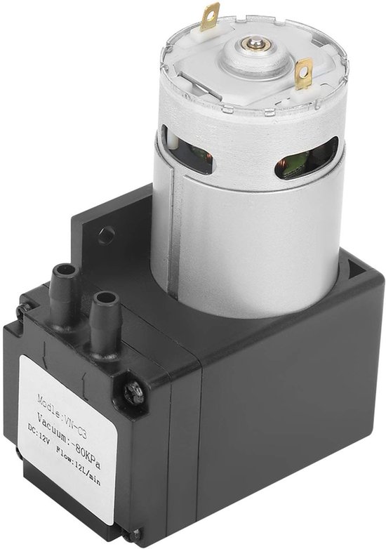 Dailygoods - Vacuümpomp - Elektrische Vacuumpomp - 10L per minuut luchtstroom - Compact formaat - Voor het maken van vacuüm - Efficiënte luchtverplaat van Dailygoods — afbeelding 2