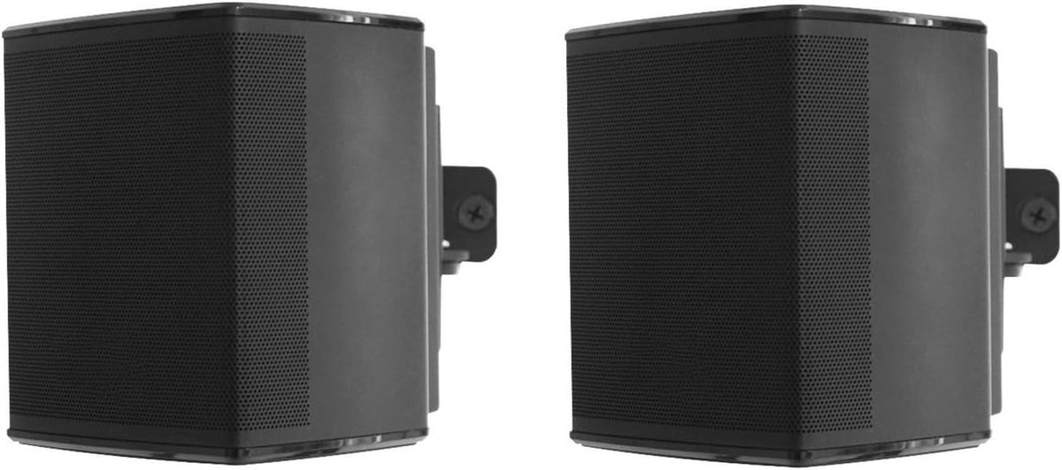 Muurbeugels voor Draadloze Surround Speakers - 2 Pack, Geschikt voor Virtueel Onzichtbare Geluidssystemen, Zwart, Stevig en Eenvoudig te Installeren