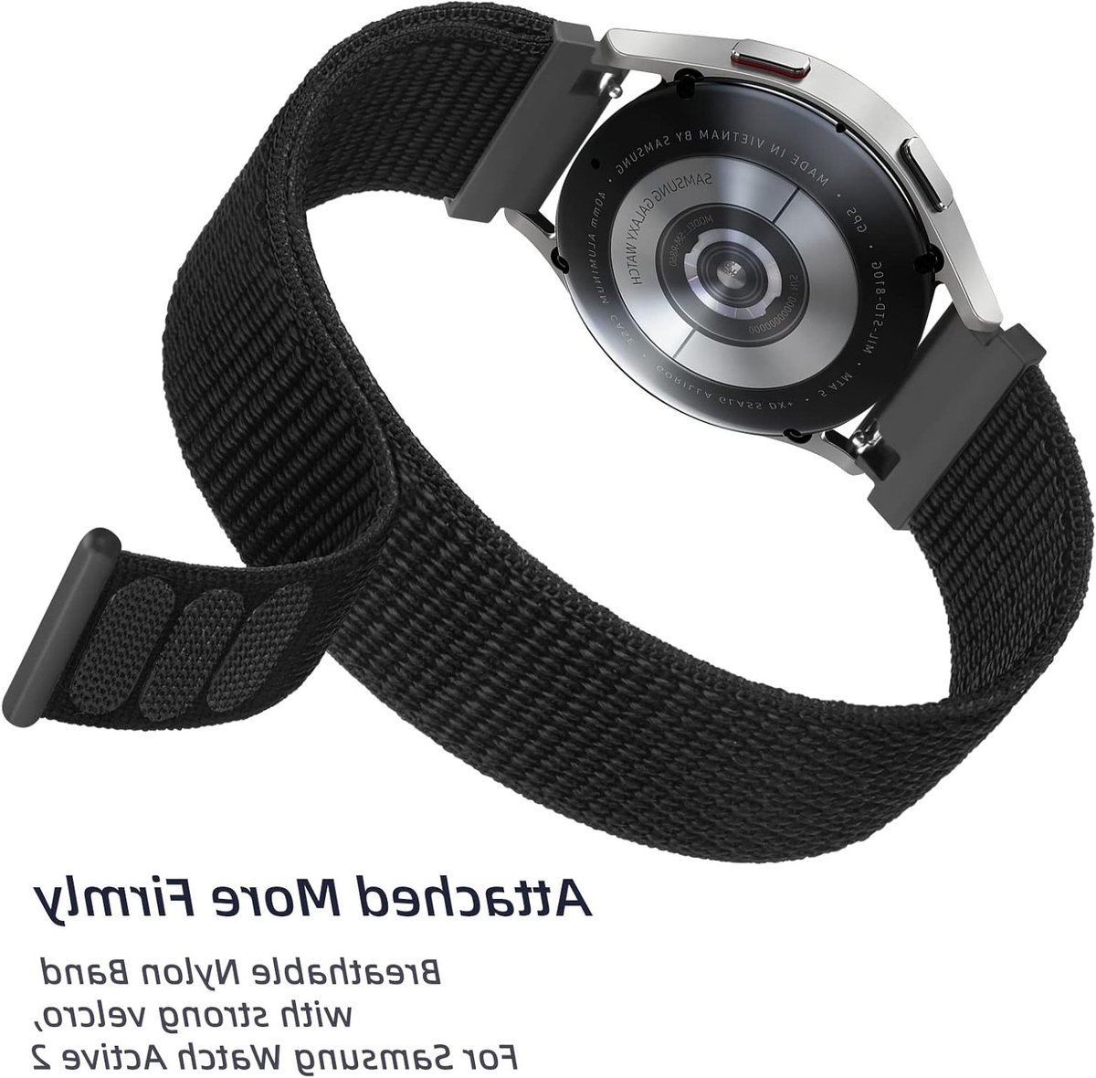 Nylon Vervangarmband 22 mm voor Garmin Venu 2 en Venu 3, Geschikt voor Vivoactive 4 en Forerunner 255/265, Duurzaam en Comfortabel