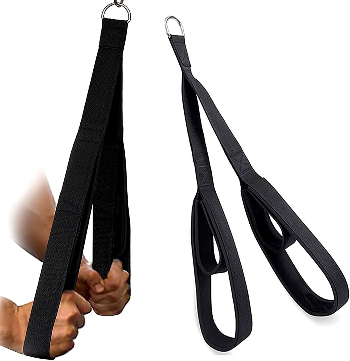 Triceps Training Apparaat met Extra Lange Kabel en Grip voor Thuis Fitness - Ideaal voor Krachttraining en Spieropbouw, Verkrijgbaar in Twee Maten