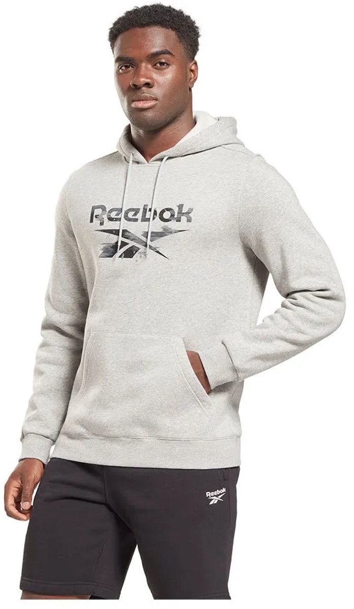 Reebok Identity Modern Camo Fleece Hoodie Man Grijs
