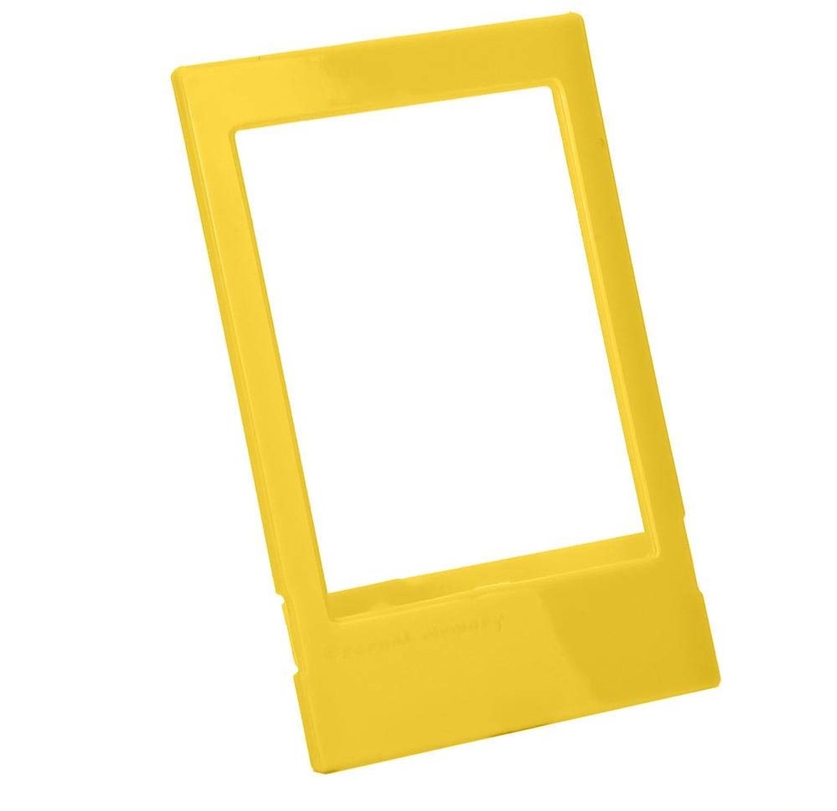 Dailygoody - Mini Desktop Fotolijst - Polycarbonaat - Tabletop - Geel - Enkele Fotolijst - Lichtgewicht - Geschikt voor Thuis en Kantoor
