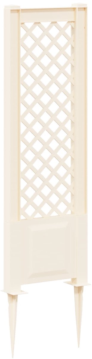 vidaXL - Trellis - met - Spike - PP - Wit