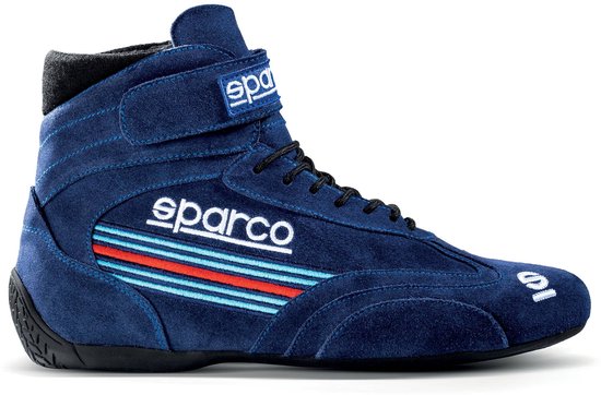 Sparco Top Martini Sneakers - Wit/Marineblauw — 44