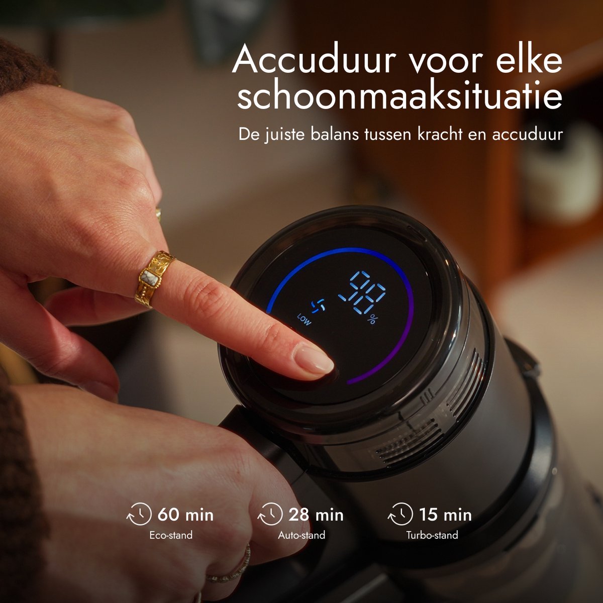 Spoused Bloomfold Draadloze Steelstofzuiger met Laser en Vuildetectie - afbeelding 3