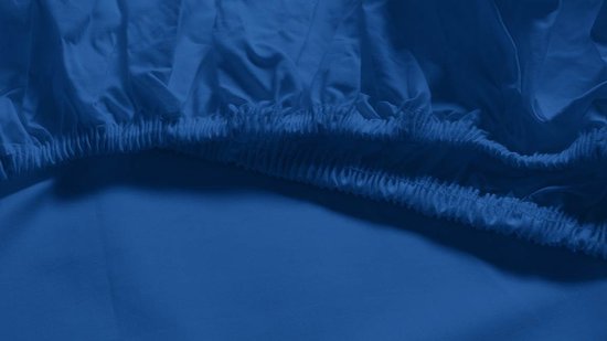 Snoozing - Hoeslaken - Double - 120x200 cm - Coton percale - Sirène