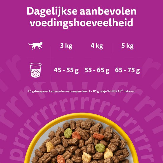 Whiskas Kattenbrokken - Adult 1+ - Kip - zak 7kg