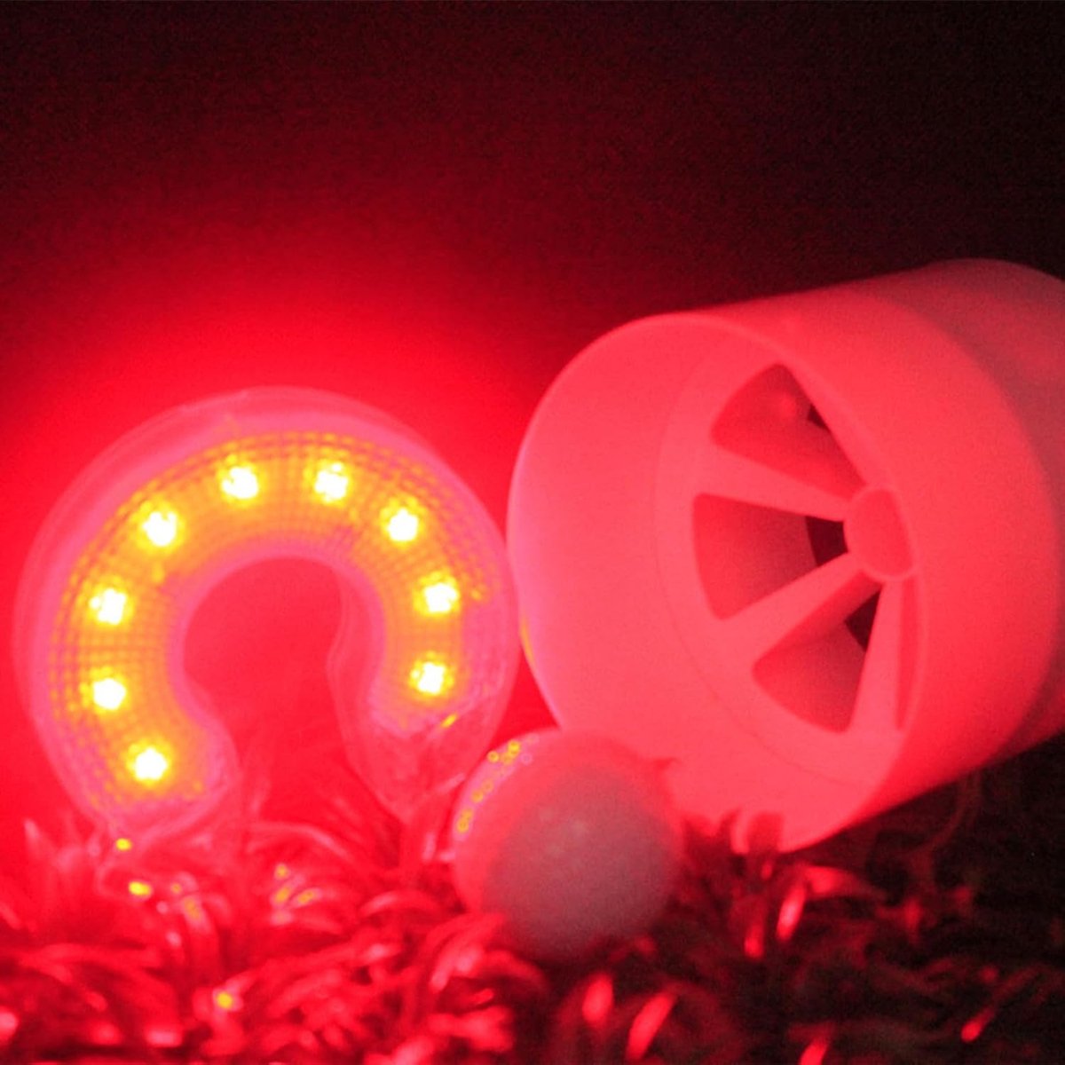 Lichtring Vlaggenmast - Verlichting Gazon - Avond Activiteiten - Werkt op Batterijen - 10 cm - Kleurwissel thumbnail 2