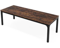 Novari - Computerbureau - Bureau - Tafel - 200x70x75cm - Groot werkoppervlak - Stevige constructie - Industriële uitstraling
