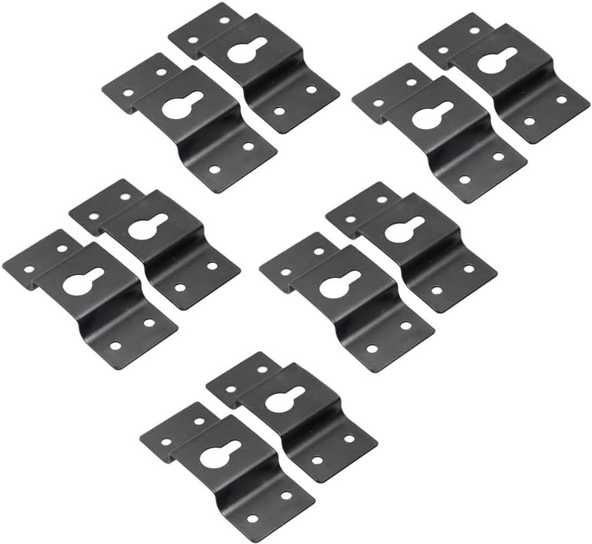 Speaker Ophangsysteem - Muurbeugel - Audio Installatie - Versterkte Draagkracht - 10 Stuks - Zwart