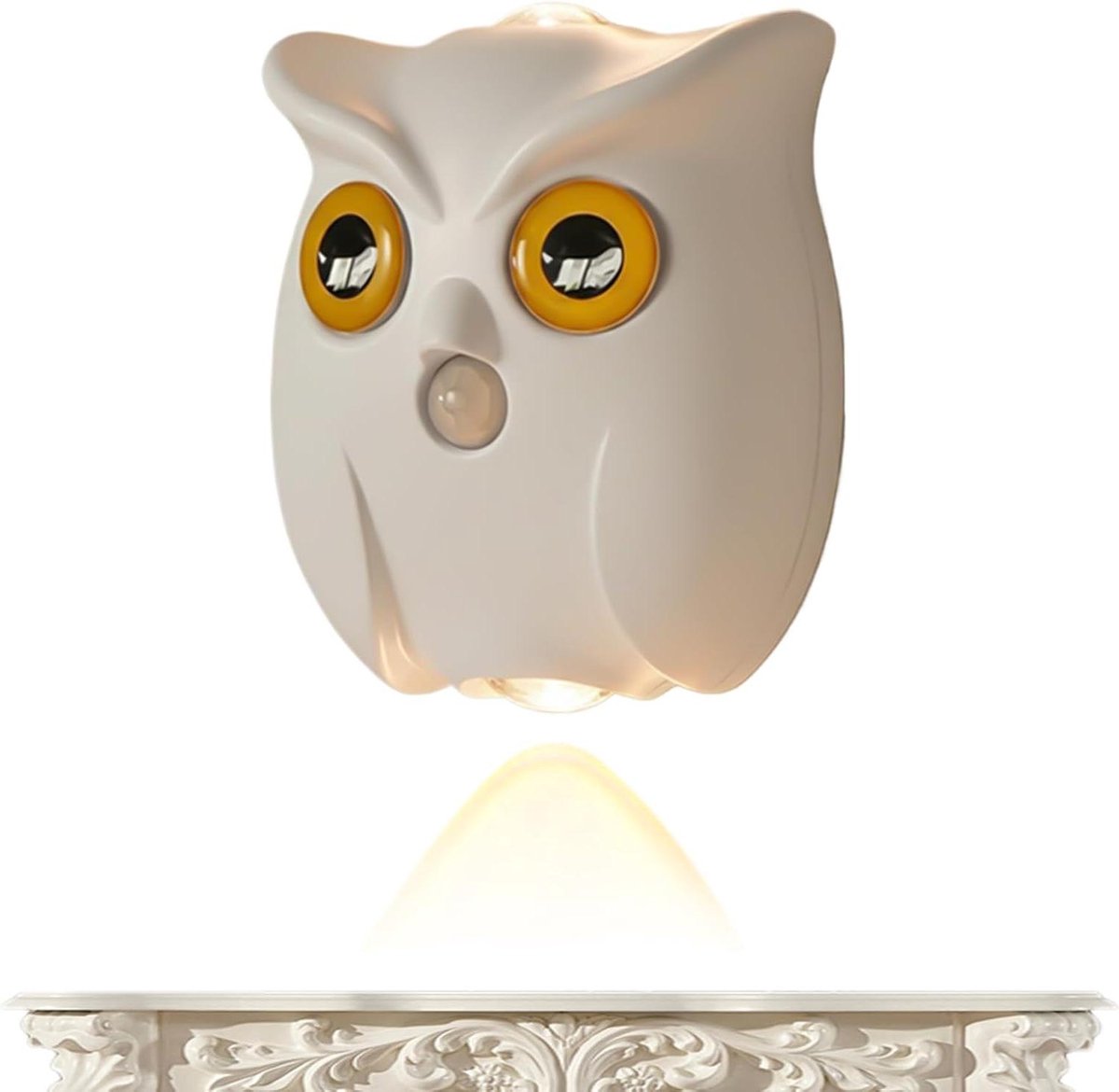 Uil nachtlampje - Wandlamp sensor - Decoratief accent - Bewegingsgeactiveerd licht - 5 x 1
