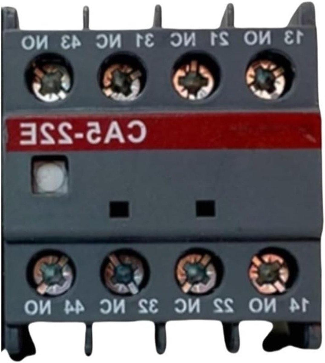 Hulpcontact - Schakelaar contact - Stuurcircuits verbinden - Hoge levensduur - 350 g - Grijs