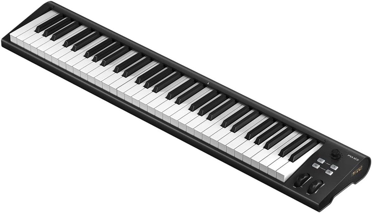 MIDI Keyboard Controller - Aanslaggevoelige Toetsen - Muziek Maken - 61 Toetsen Compact - USB 2.0 - Zwart