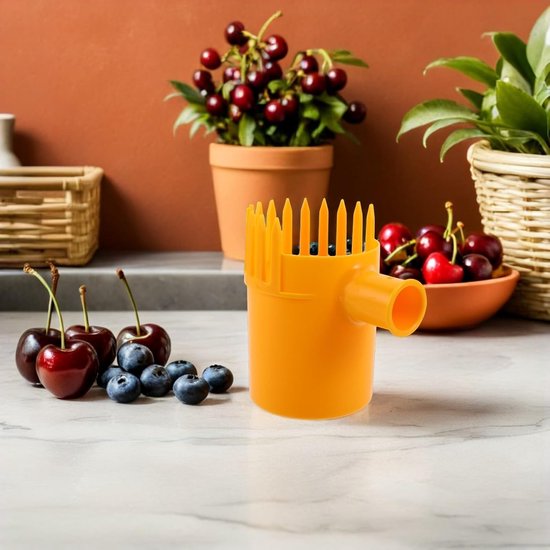 Fruitplukker Gereedschap - Oogststok Klauw - Fruit Oogsten - Beschermt Fruit - 13 x 9 x 9 cm - Oranje — afbeelding 3