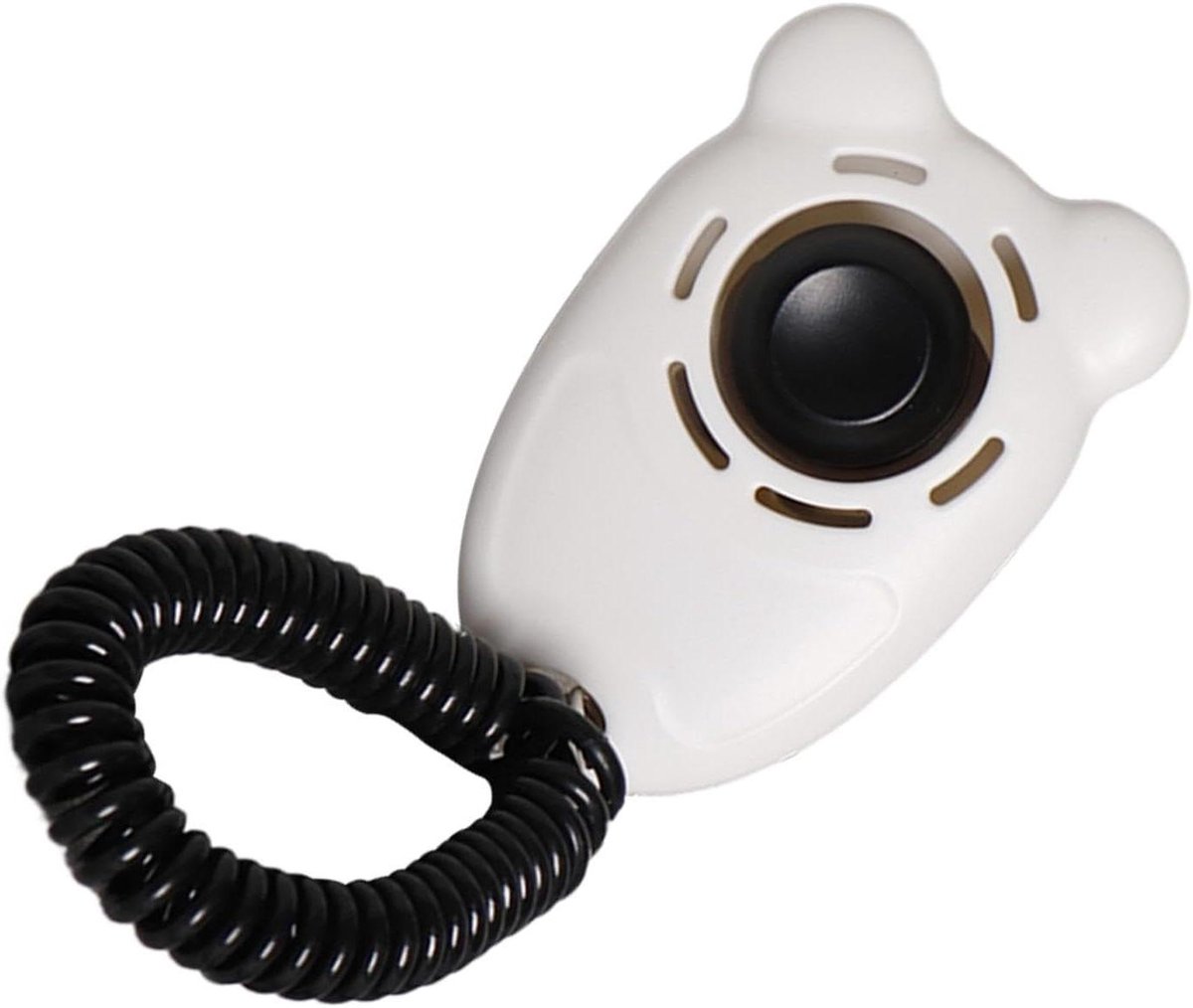 Huisdier Trainings Clicker - Hond Kat - Gedragstraining Huisdier - Met Polsband - 4.5 x 7 cm - Zwart