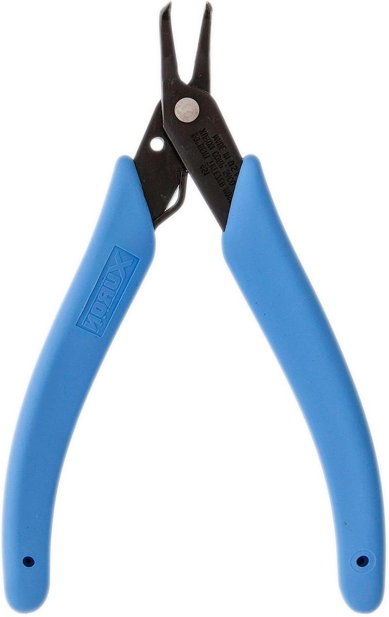 Gebogen Pincet - 90 Graden Tang - Precisie Werk - Ergonomische Greep - 90 Graden Hoek - Blauw