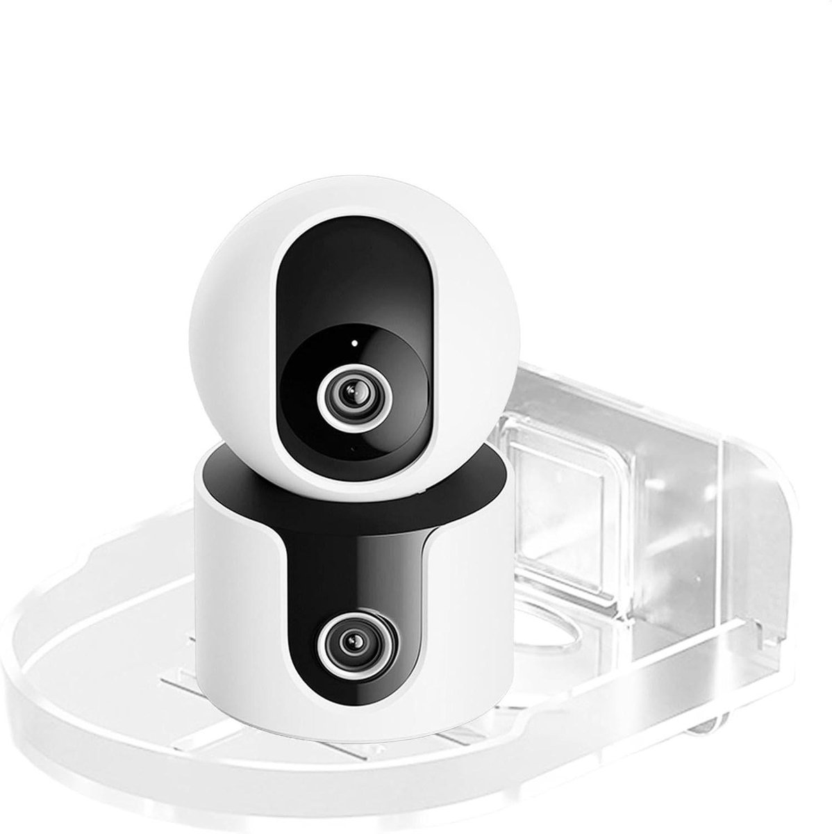 Camera Wandrek - Babyfoon Houder - Veilige Observatie - Installatie Zonder Boren - 14 cm Hoog - Transparant