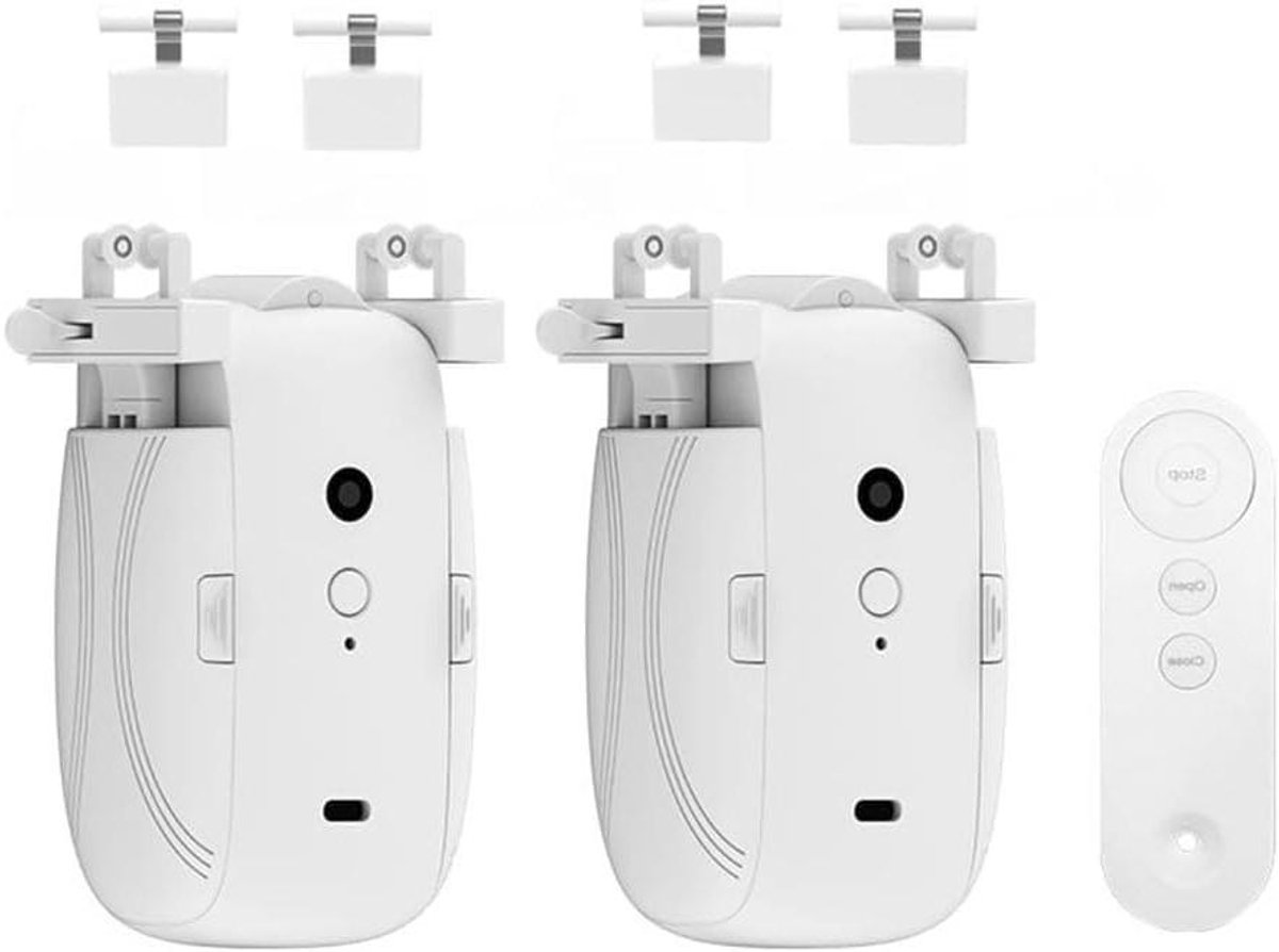 Elektrische Gordijnopener - Slimme Motor - Automatische Bediening - Lange Batterijduur - 4000 mAh - Wit