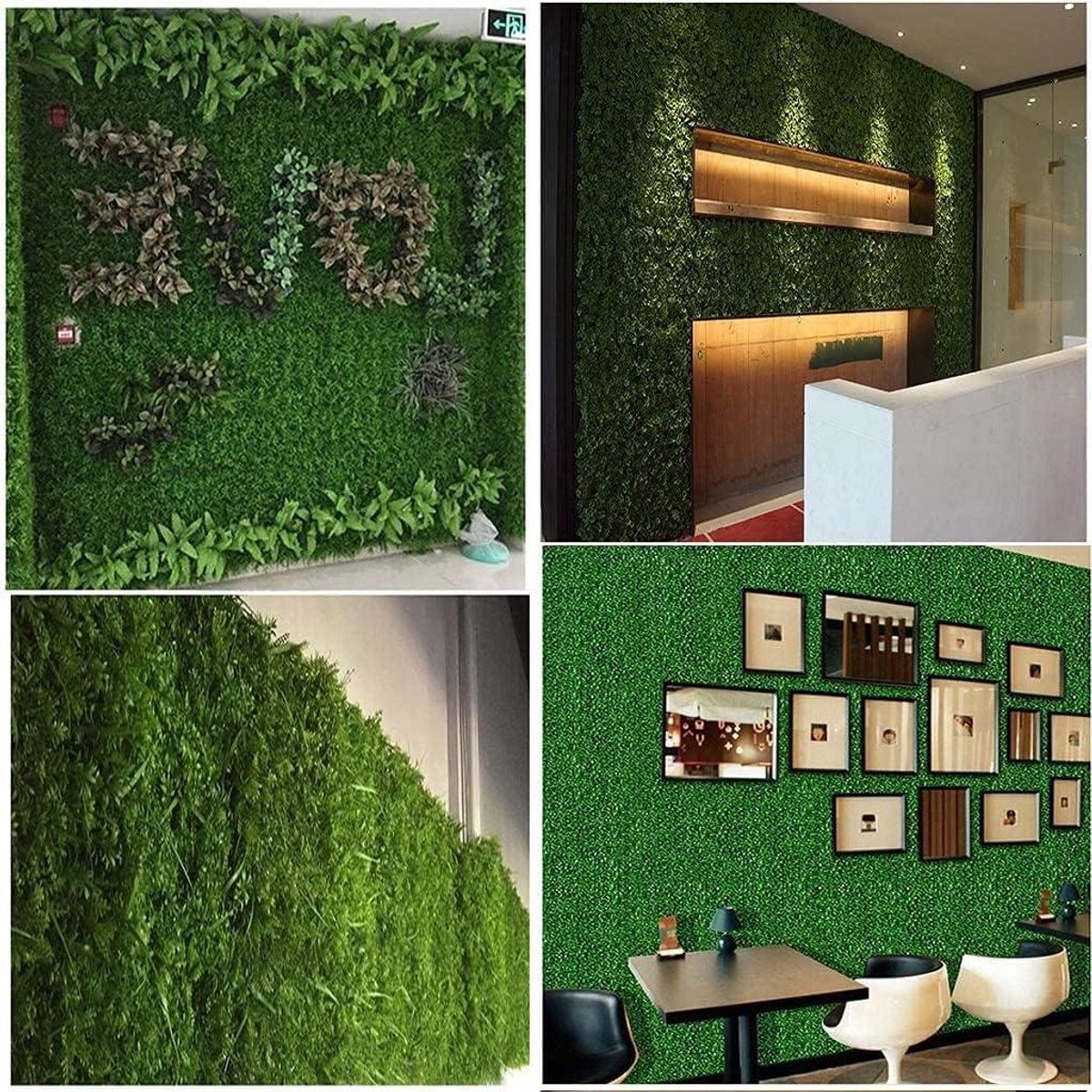 Kunstplant Panelen - Kunsthaag Groen - Ruimte Verfraaien - Hoge Dichtheid - 3m² - Groen