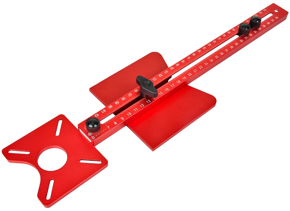 SVGCommerce - 4-in-1 Multi-Purpose Milling Groove Bracket - Router Circle Cutting Mold - Professioneel en veelzijdig - Aluminium - Milling Tools - Han