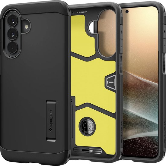 Spigen Tough Armor Hoesje Samsung Galaxy A57 Zwart – Robuust, Schokbestendig, Antislip Bescherming