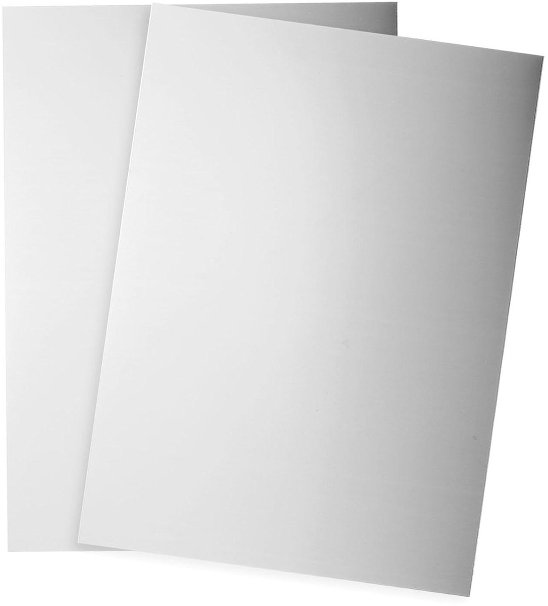 Roestvrij Staal Platen - Metaal Plaat - Doe-het-zelf Projecten - Corrosiebestendig Materiaal - 15 x 10 cm - Zilver