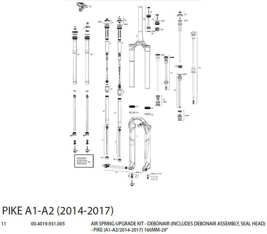 Upgrade Kit - Air Spring Kit - Fietsen Onderdelen - Verbeterde Tractie - 130 mm - Rood Zwart Zilver van Upgrade — afbeelding 2