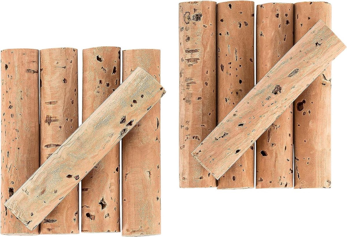 Kurk Sticks - Drijfmateriaal - Aas Maken - 100% Natuurlijk - 10 Stuks - Natuurlijk