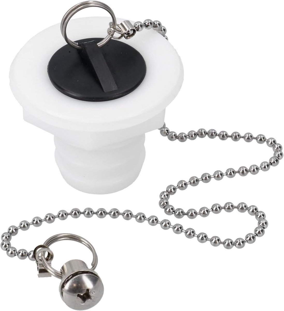Afvoer Plug - Afvoer Fitting - Watersport Toepassing - Hoge Doorstroming - 32mm Gat - Zwart