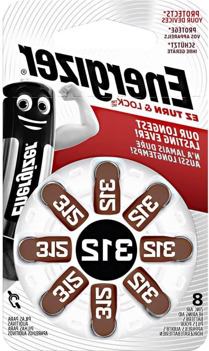 Hoorbatterijen - Kleine batterijen - Apparaat voeding - Lekvrije technologie - 8 stuks - Zilver