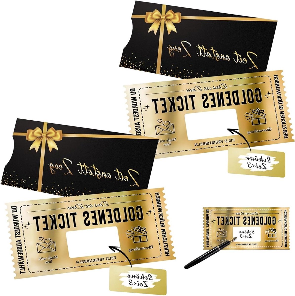 Scratchkaart Set met Envelop, Kerstgroet Kaart, Cadeau Idee voor Vriendin, Moeder en Kind - 2 Stuks, Luxe Ontwerp en Feestelijke Verrassing