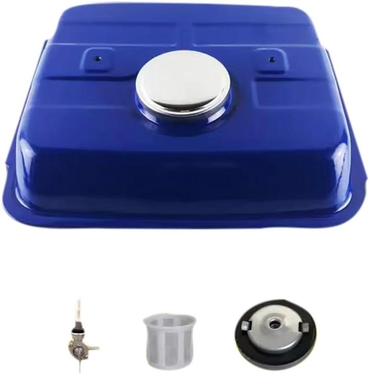 Brandstoftank Assemblage - Olietank Onderdeel - Generator Onderhoud - Stabiele Prestaties - 34 x 27 x 10 cm - Blauw