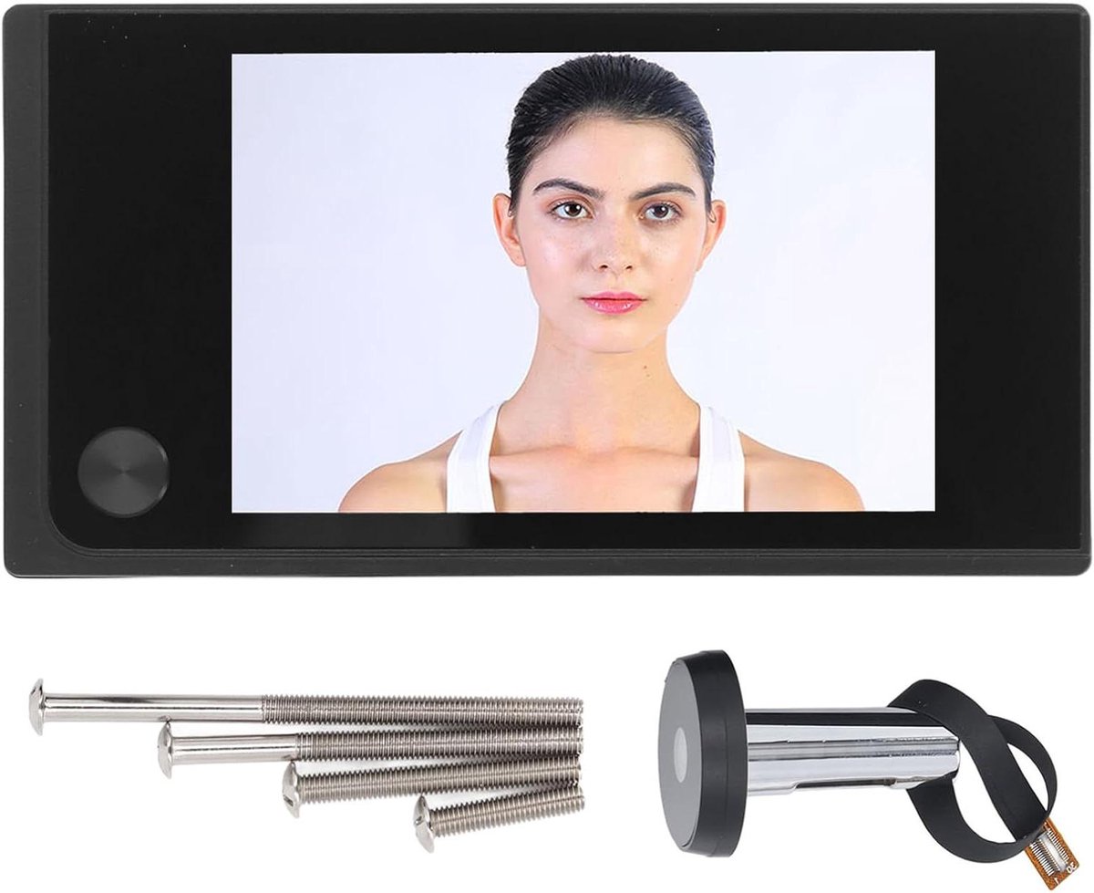 Digitale Deurbel - Kijkgaat Camera - Veilige Thuis - 120 Graden Hoek - 35 Inch Scherm - Zwart