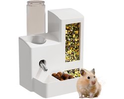Hamster Waterfles - Knaagdier Drinkbak - Dieren Hydrateren - Lekvrij Kantelveilig - 120 ml - Transparant