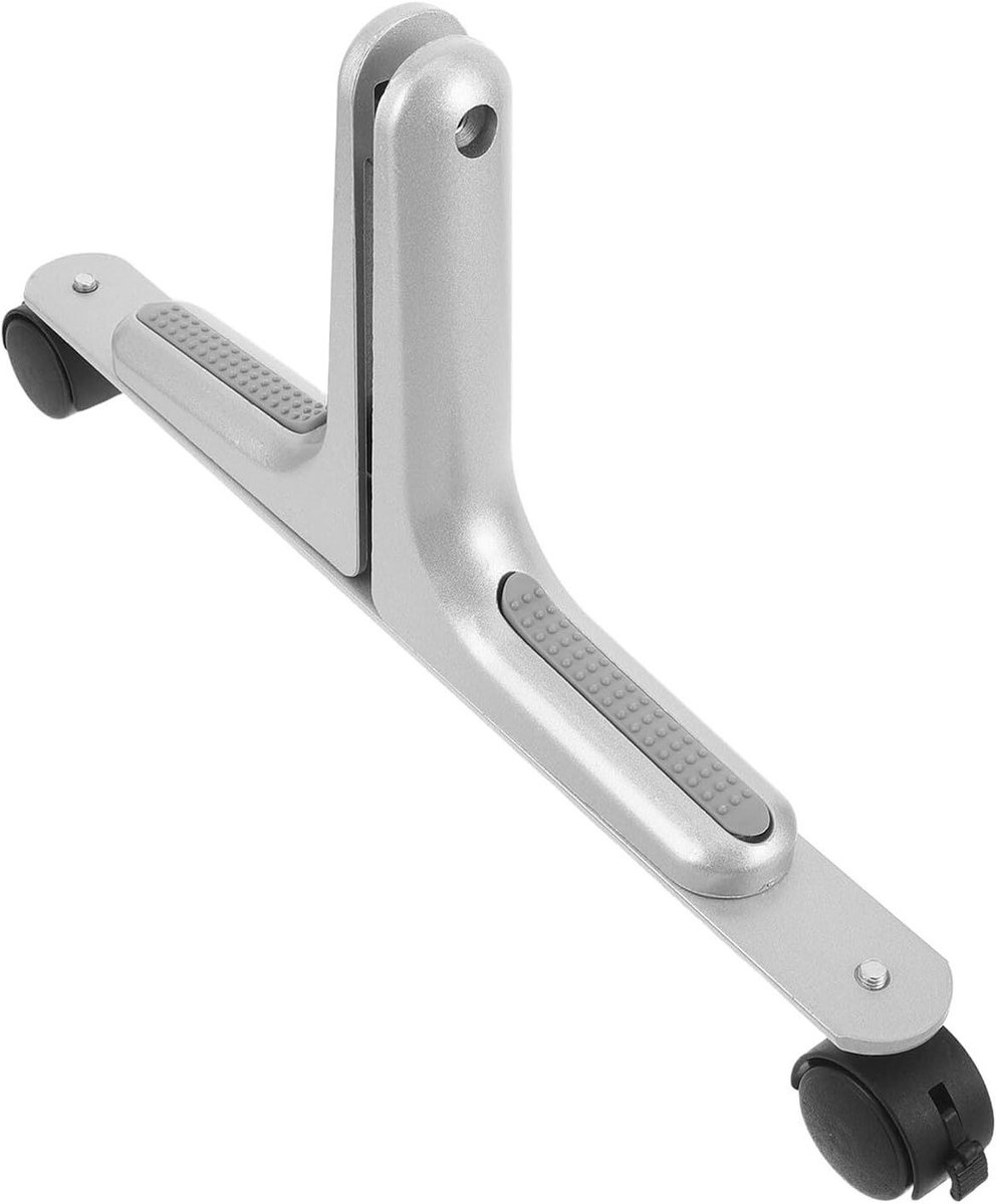 Verplaatsbare Scheidingsvoet - Vouwbare Standaard - Ruimte Indelen - Met Wielen - 42 cm Breed - Zilverkleurig