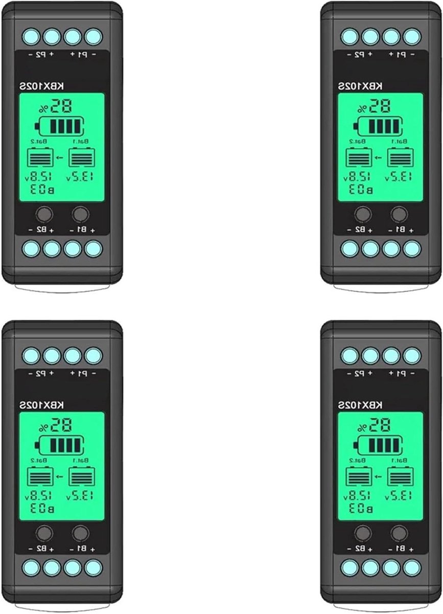 Batterij Balancer - Spanningsregelaar - Accu Onderhoud - Verlengt Levensduur - 4 Stuks - Zwart