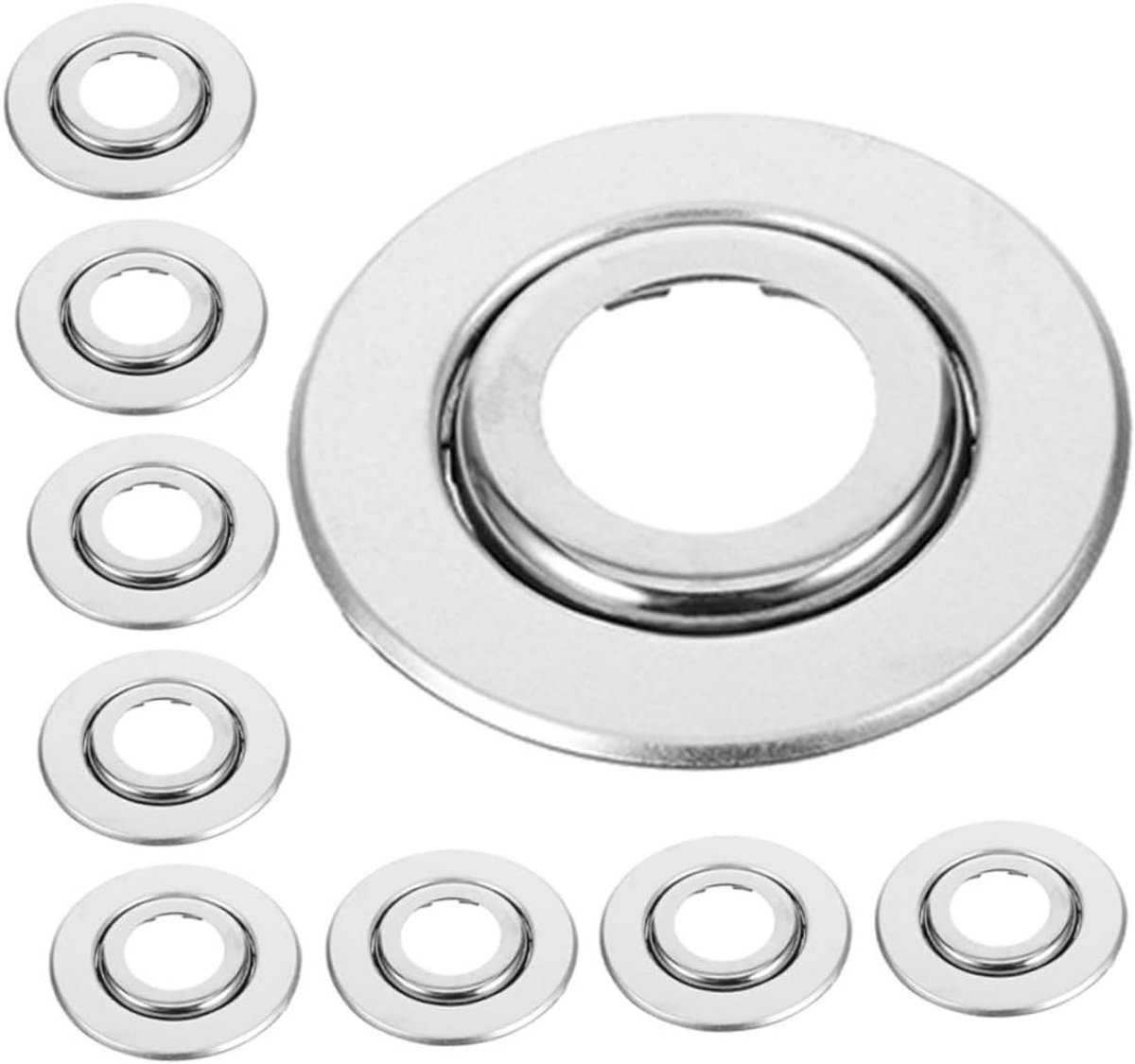 Decoratieve Flensplaat - Afdekking Sprinklerkop - Esthetische Verbetering - Roestvrij Staal - 6.70X6.70X1.20CM - Zilver