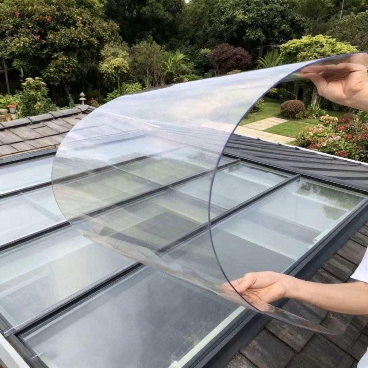 Dakplaten Polycarbonaat - UV Bestendig - Terras Overkappen - Hagelslag Bestendig - 600 x 1000 mm - Transparant