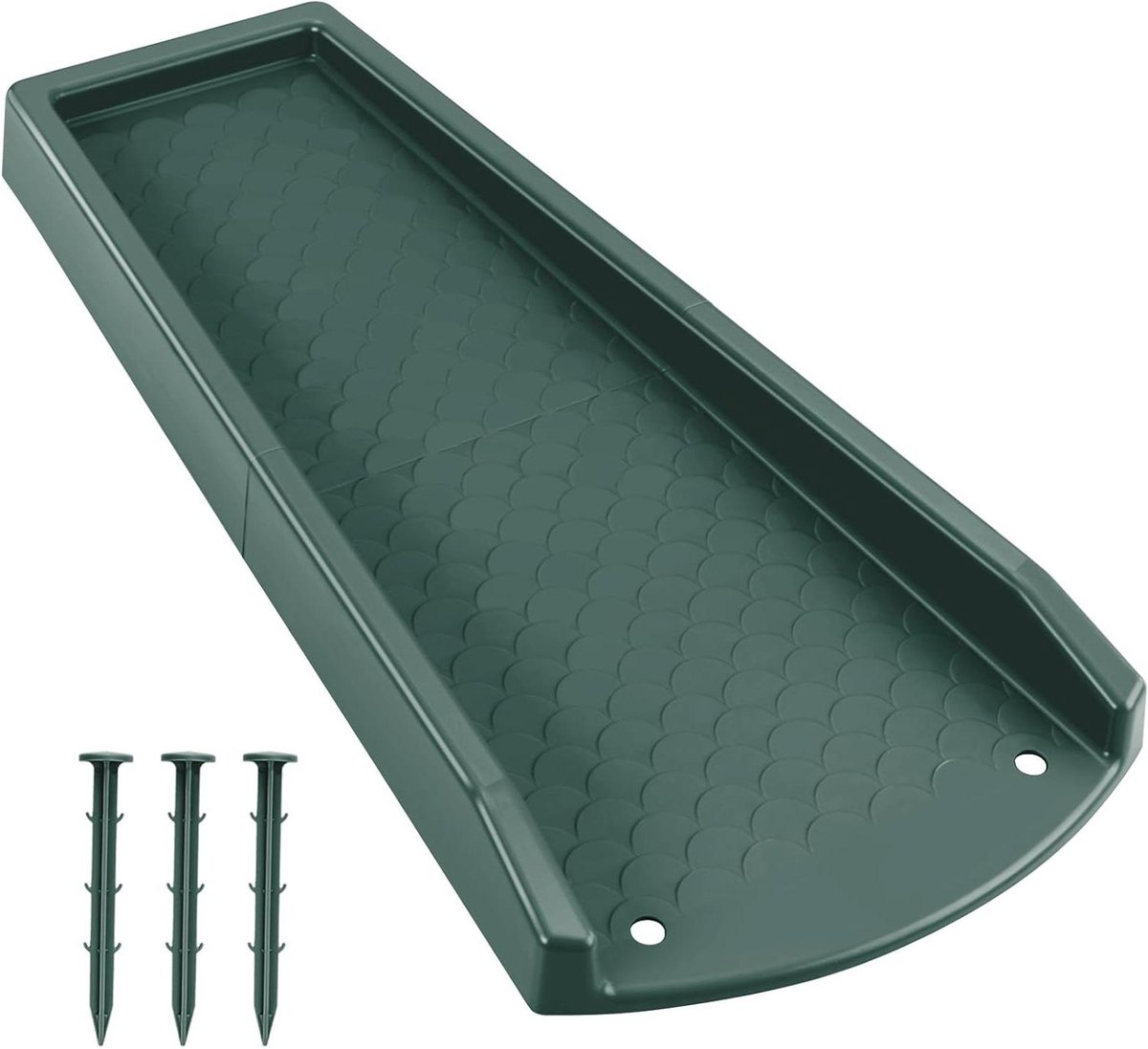 Spatblokken voor goten - Regenpijp verlengstuk - Waterafvoer verbeteren - Verdikt PE materiaal - 60 cm - Groen