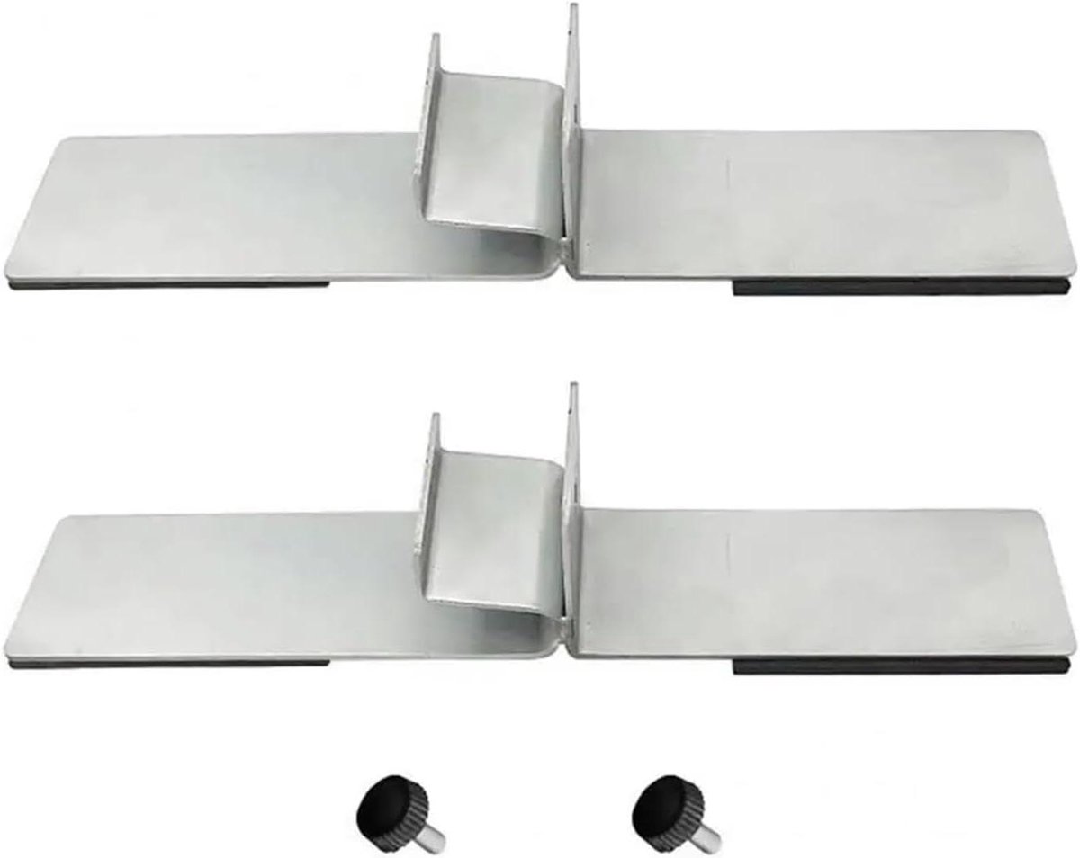 Verwarming Stands - Paneel Voeten - Verwarming Plaatsen - Stevige Ondersteuning - 198 cm - Zilver