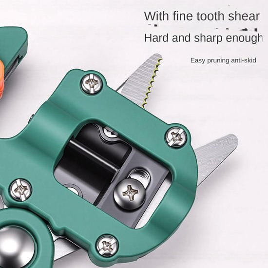 Snoeier voor Bomen - Tuinschaar Takken - Precisie Snoeien - Stevige Anti-slip Handvatten - 22 cm - Groen — afbeelding 3
