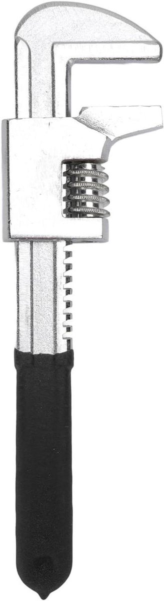 Verstelbare Sleutel - Reparatiesleutel Moersleutel - Machineonderhoud - 90° Offset Ontwerp - Max 7.3 cm Kaak - Zwart