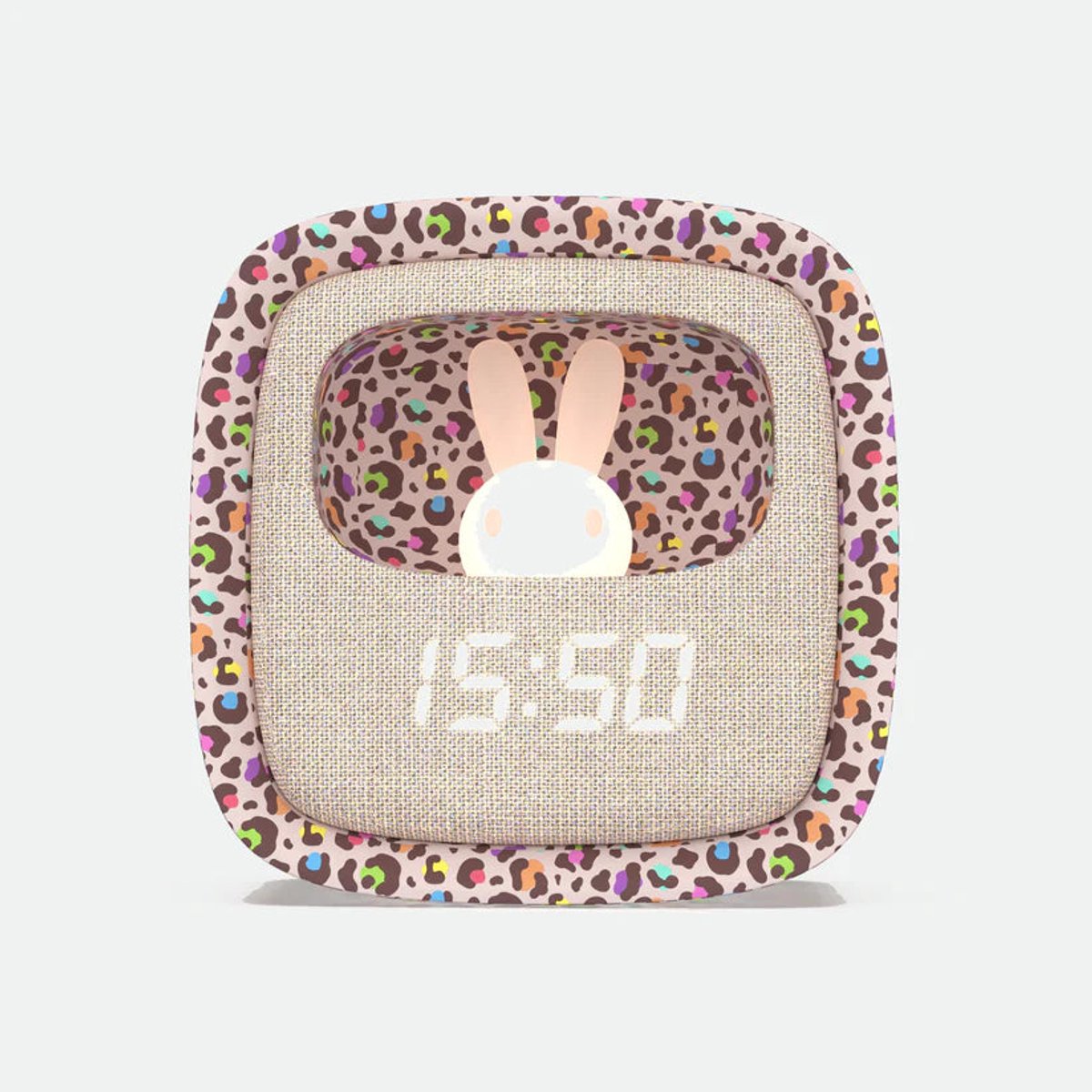 MOB Billy Clock - Konijnenklokje en wekker - Rainbow Leopard