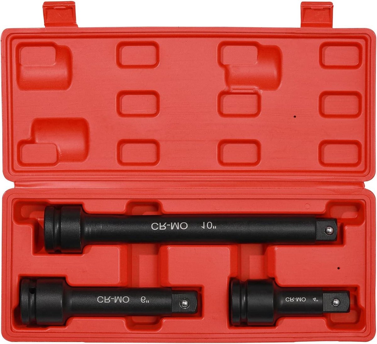 Verlengstangen Set - Slagmoersleutel Accessoires - Moeilijk Bereikbaar - Slagvast Staal - 3 Delig 3/4" - Zwart