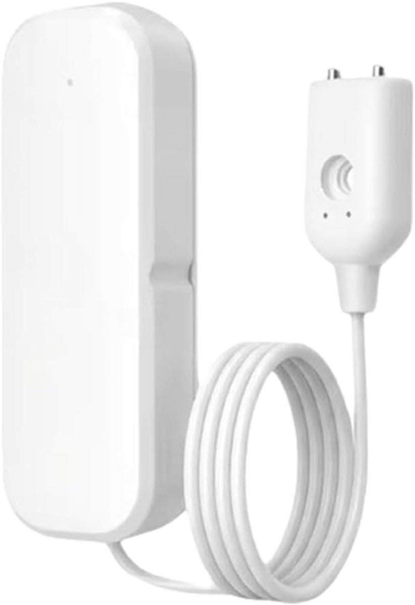 Waterlek Sensor - Vochtdetector Alarm - Huis Beveiligen - Real-time Meldingen - 48 Gram - Wit