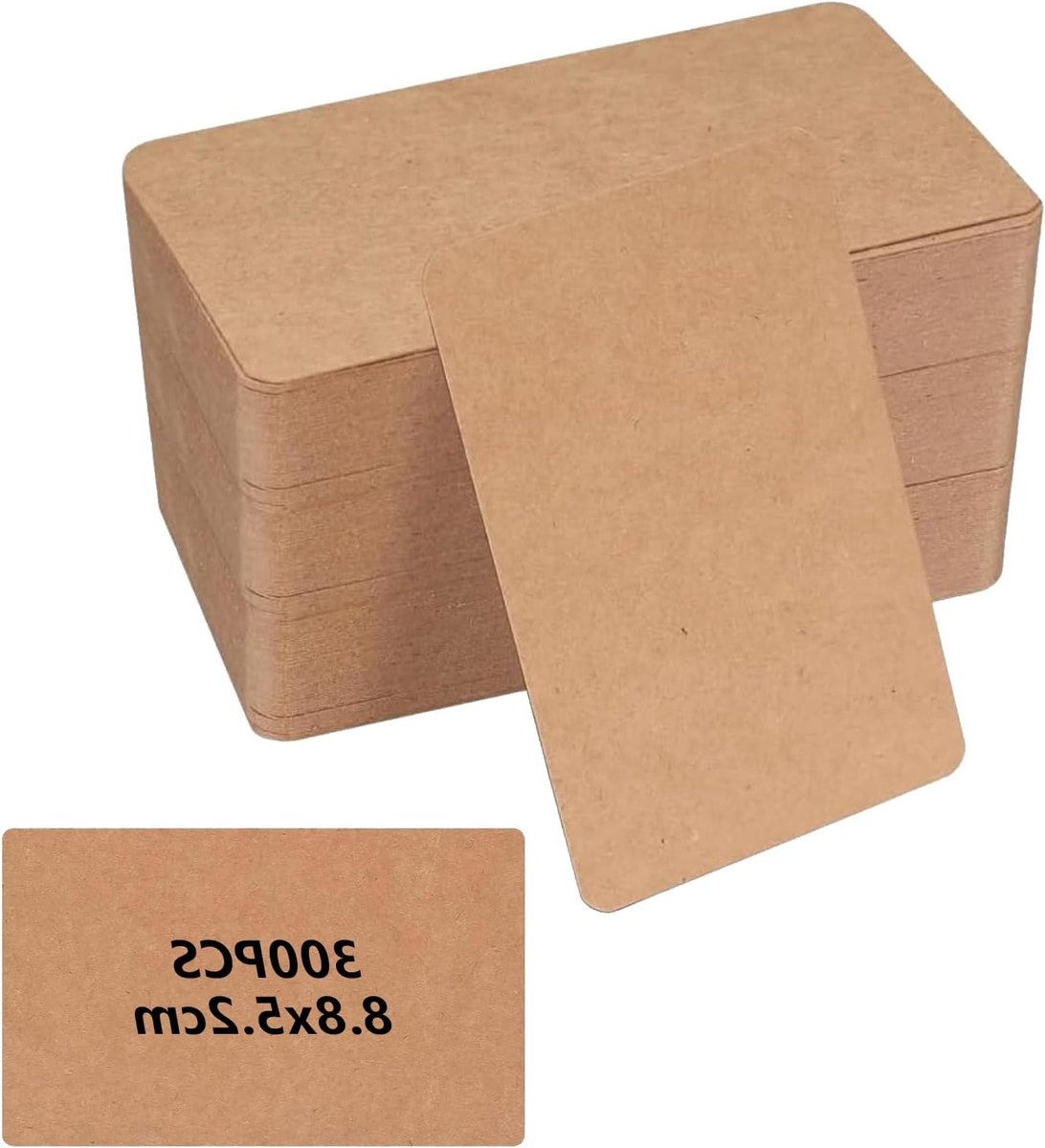 Set van 300 Lege Visitekaartjes en Postkaarten voor DIY Creatieve Projecten, Ideaal voor Spelletjes en Flashcards (8.8 x 5.2)