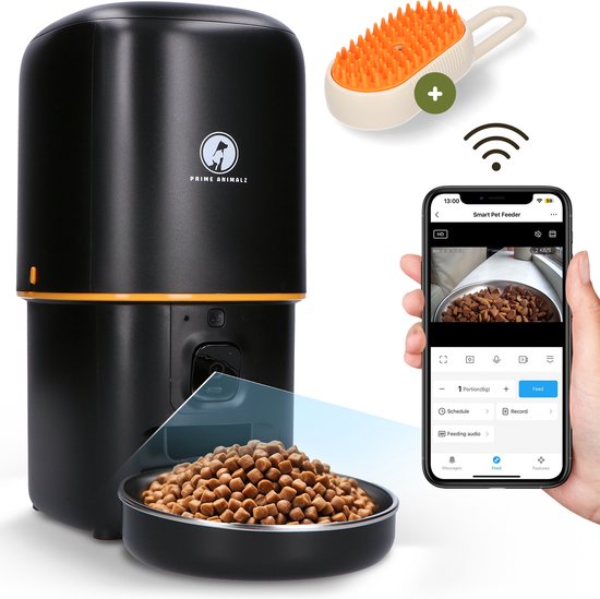 Prime AnimalZ Compacte Automatische Voerbak met stoomborstel - Prime - €119,95