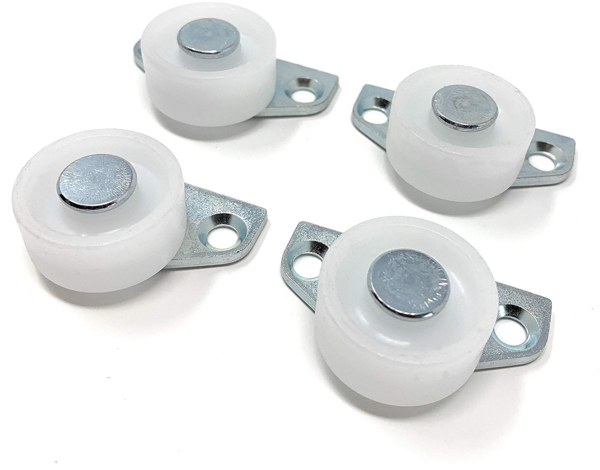 aladdien - Wandbed Rollen - 4 x Hard Tread - Stil en Duurzaam - 30 x 14 mm - Perfect voor Vloeren - Geschikt voor Meubilair - Hoogwaardige Kwaliteit